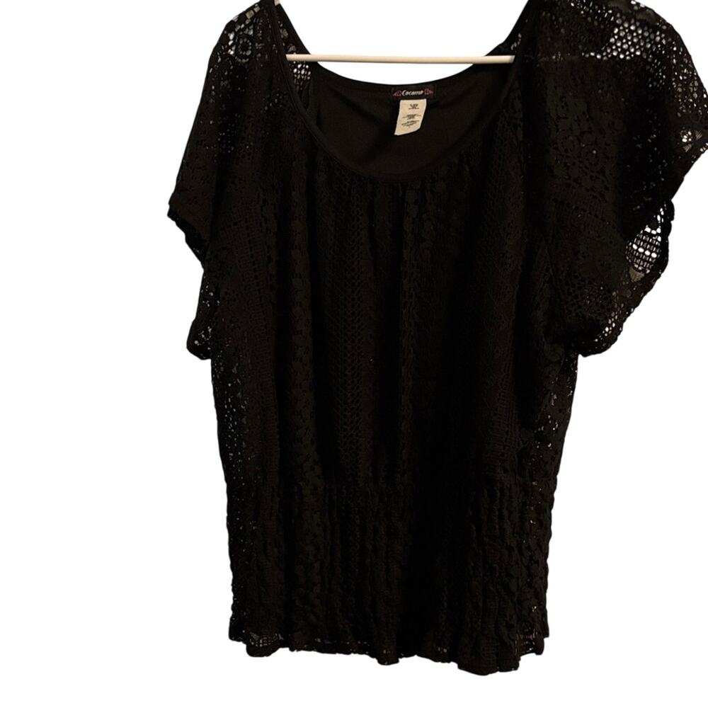 Cocomo Elegant Black Lace Blouse